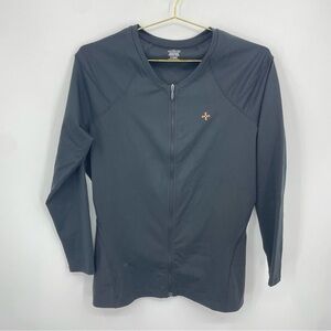 Tommie Copper Mens XL Long Sleeve Compression Shirt with Front Zipper black